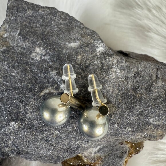 Silver & Gold Tone Pierced Earrings - Picture 7 of 7